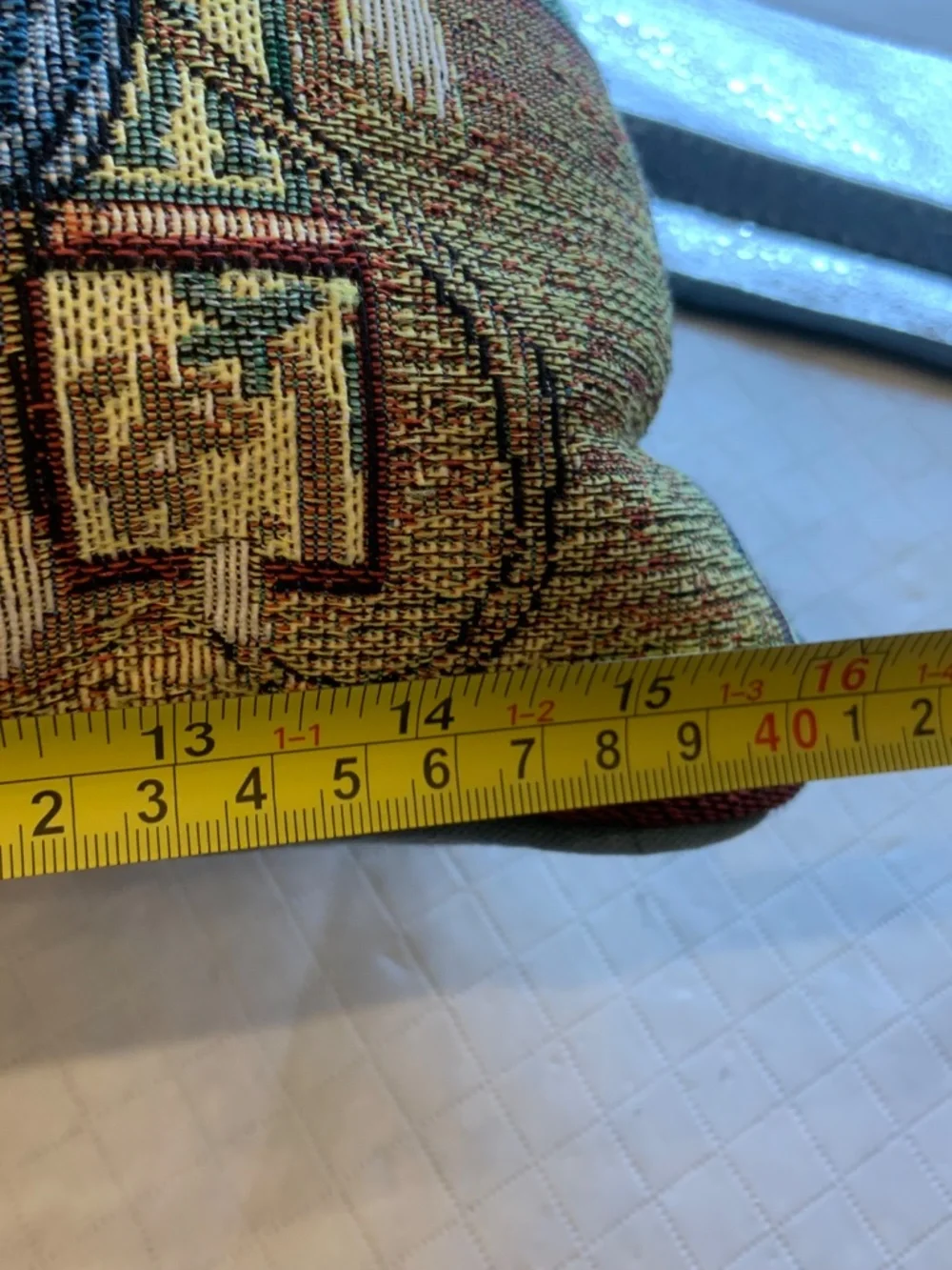 Vintage Monkey Business Cross Stitch Needlepoint Retro Accent Pillow 16